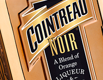 Cointreau Noir liqueur. Logo and packaging design.