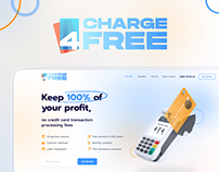 Charge4Free - Cashback program, Finance landing page