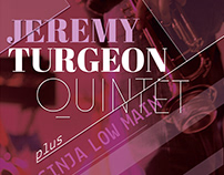 Jeremy Turgeon Quintet poster design