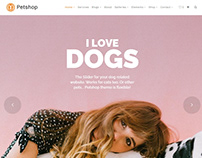 Petshop WordPress Theme - Home Page Slider