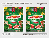Free Christmas Spirit Week Template