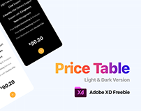 Freebie | Price Table for Web
