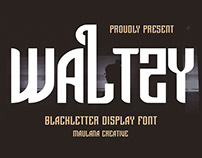 Waltzy Blackletter Display Font