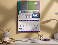 Wall calendar design 2022