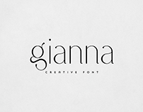 Gianna free font. Freebie