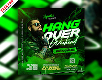 Free PSD | Crazy Weekend Party Social Media Post PSD