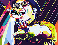 Bruno Mars Pop Art WPAP