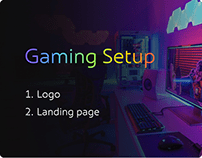 Gaming Setup | Landing page | Ux/Ui
