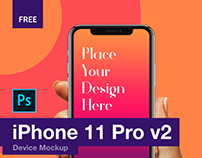 iPhone 11 Pro Mockup - Free Download (v2)