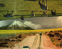 Digital collage art - Long drive