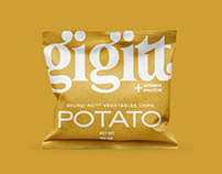GIGITT Vegetable chips, Packaging Design
