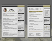 Claire Anderson Resume Template