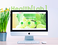 Health lab Logotype and Web site creation