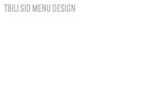 Tbili Sio menu design