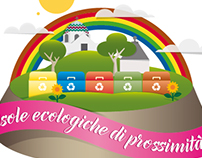 Isole ecologiche di prossimità - Logo illustrated
