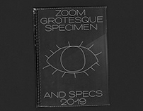 Zoom Grotesque Pro Specimen 2019