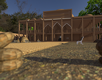 3D architecture Mirza Khan tomb
