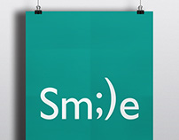 Smile Typography Print Poster