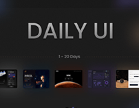 100 Days Daily UI Challenge | Daily UI Day 001- 020