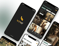 NYMF: art photo application with AR (UX/UI design)