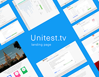 Unitest.tv UI/UX System and LP