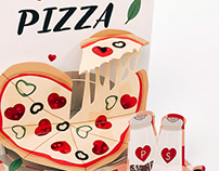 Pizza My Heart Pop-Up Card