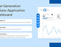 Next Generation of Saas Application Dashboard