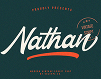 FREE | Nathan Vintage Script Font