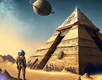 Astronaut time travel to ancient egypt