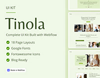Tinola - UI Kit Built with Webflow