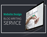Simple&Elegant landing page for Content Writing Serviсe