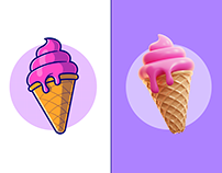 Ice Cream 2D or 3D Exploration🍦