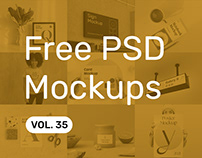 Free PSD Mockups vol. 35