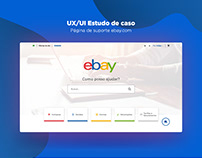 UX/UI Estudo de caso - eBay (página de suporte)