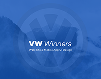 Volkswagen Winners App UI Design