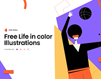 Free Life in Color Illustrationsº