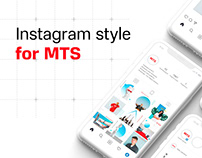 MTS visual concept on Instagram social network