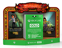 Retail Displays: Xbox Live Gold Card Shelf Filler