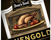 Boar's Head Packaging Label Illustrated by Steven Noble