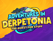 Cartoon Game Logo - Adventures In Derpetonia