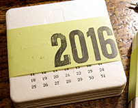 Typograficzny kalendarz 2016 Letterpress callendar