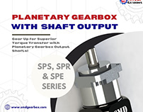 Planetary Speed Reducer with Output Shaft | SMD Gearbox