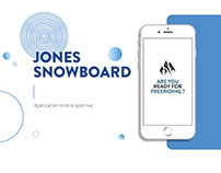 Application mobile - Jones Snowboard - Maquette XD