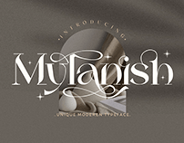 Mylanish_unique modern typeface