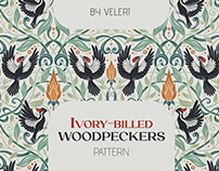 Ivory-billed woodpeckers pattern