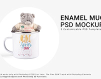 Enamel Mug & Plush Toy Mockup