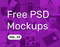 Free PSD Mockups vol. 33