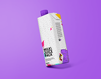 FREE milk (juice) packaging mockup