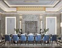 Classic Dining Room Design for a Palace in Dubai