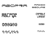 Bitmap Typeface/Modular Letterforms GD12: Type 1